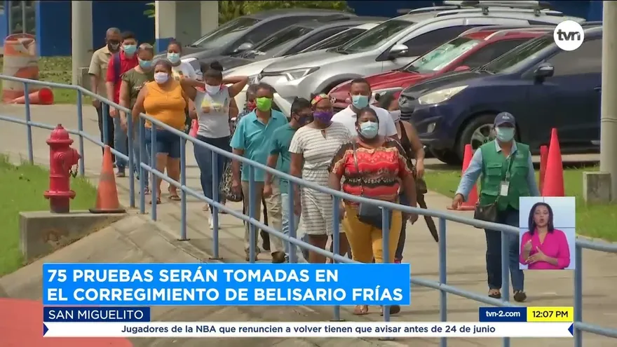 Realizan pruebas de hisopado para detección del virus del la COVID-19 en San Miguelito