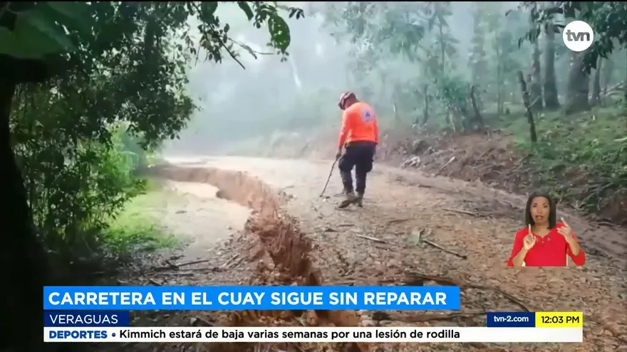 Trabajos de reparación de carreteras en Veraguas podrían durar semanas