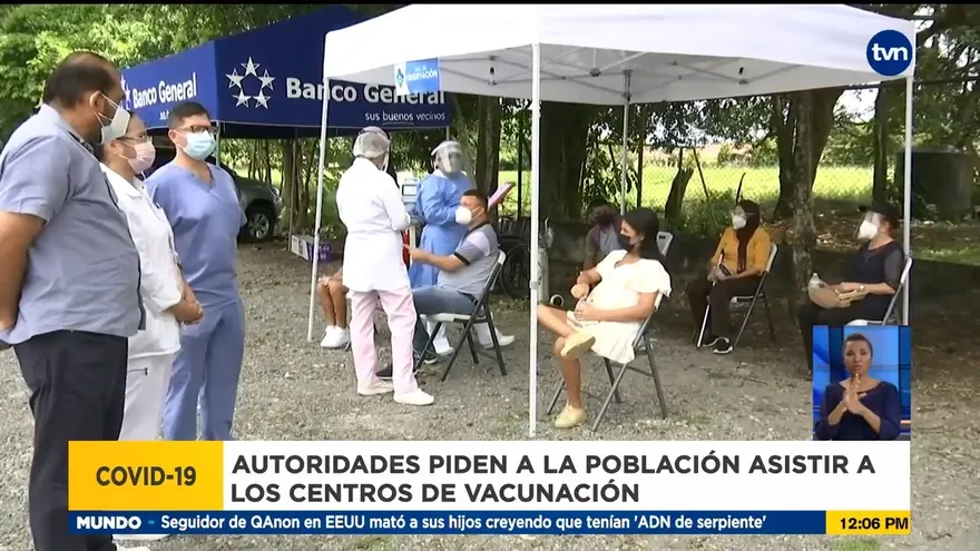 Autoridades en Chiriquí llama a la población a vacunarse
