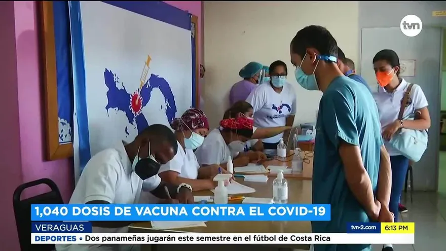 Completan vacunación a personas designadas en Veraguas