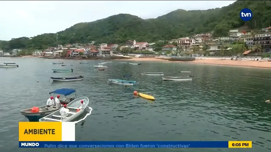 AMP trabaja en limpiar derrame de combustibles cerca de Taboga