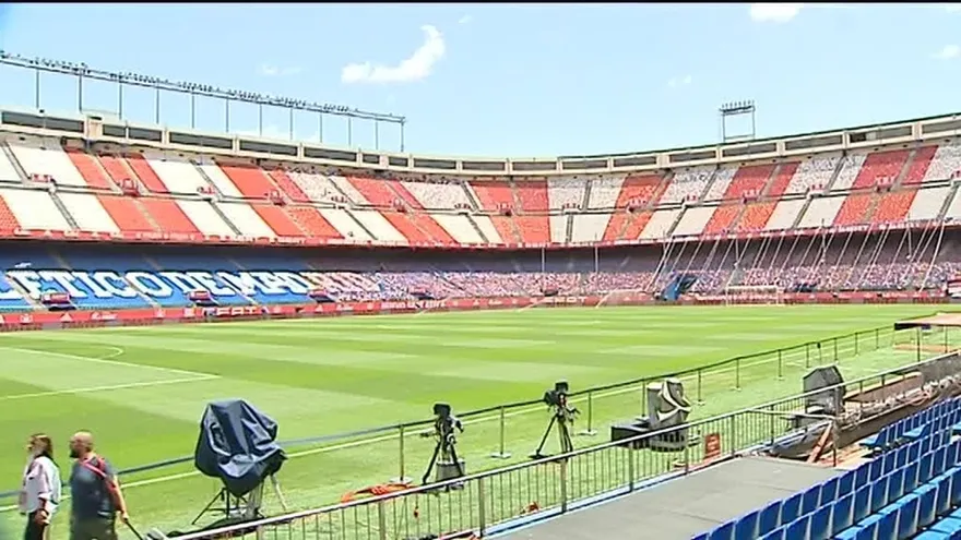 Esteladas en el Vicente Calderón, que será un fortín