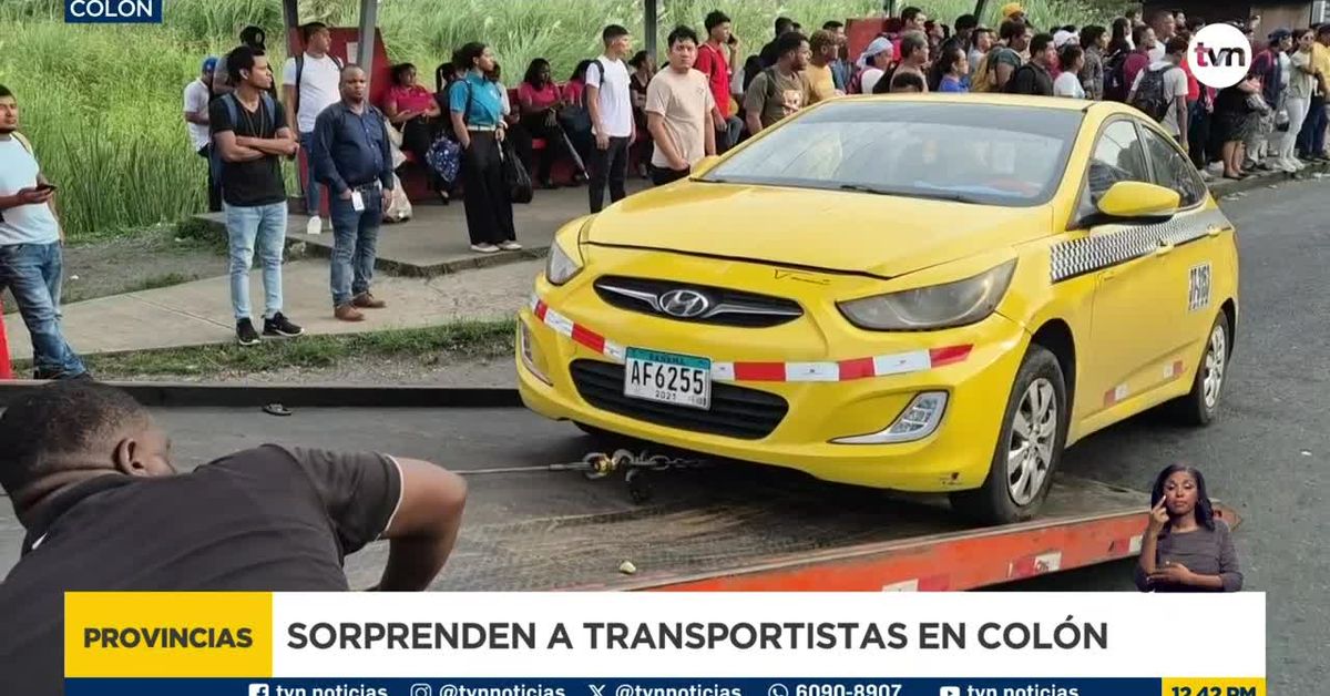 Operativo sorpresa en Colón deja buses y taxis fuera de circulación por irregularidades en Colón