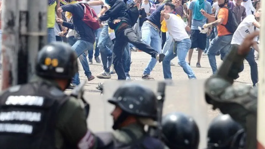Gobierno y oposición chocaron en las calles de Venezuela este miércoles.
