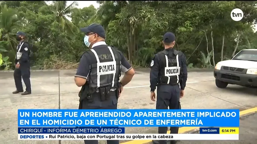 Aprenden a una persona vinculada al asesinato de un técnico de enfermería en Chiriquí