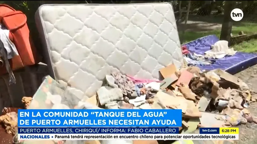 Comunidad en Puerto Armuelles clama por ayuda tras inundaciones