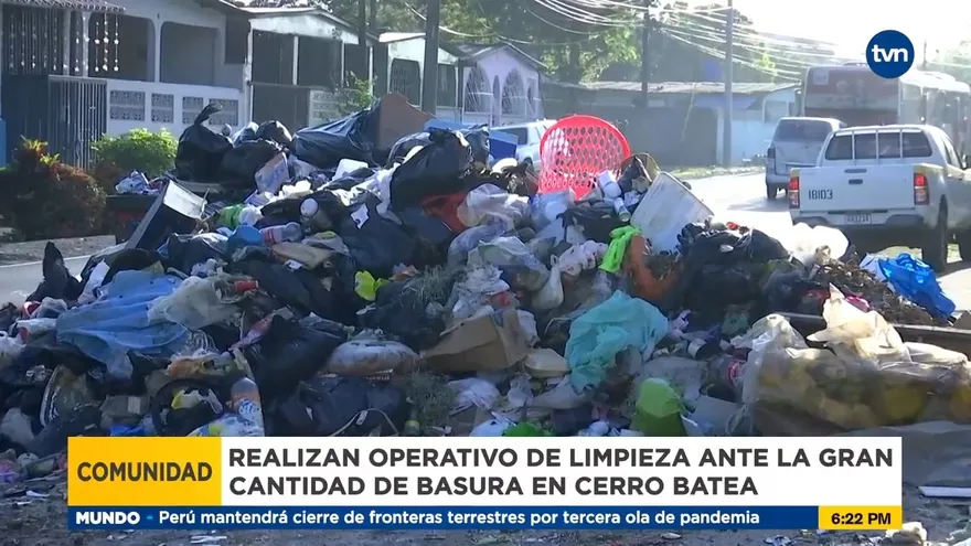 Realizan operativo de limpieza ante la gran cantidad de basura en Cerro Batea