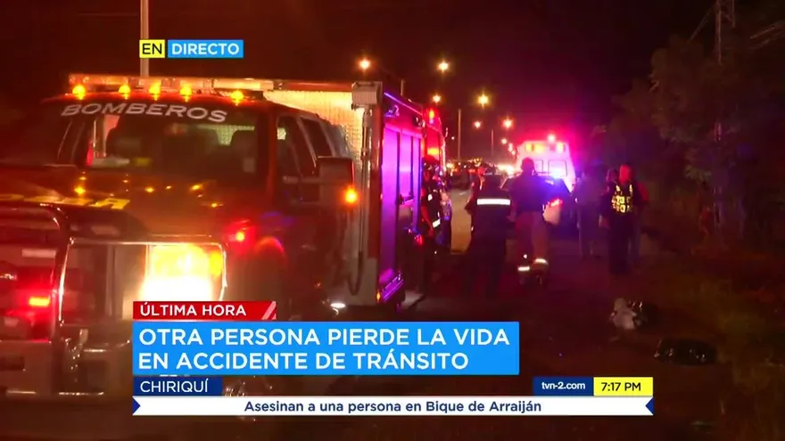 Conductor muere al chocar con una parada en Chiriquí