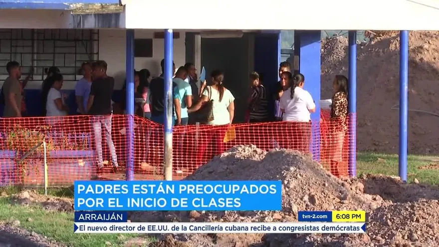 Protestan por mala condición en escuela de Arraiján