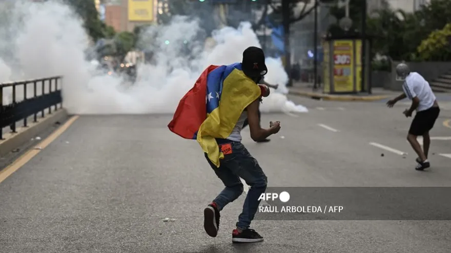 Venezuela en medio de protestas.