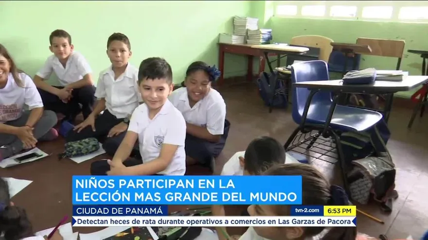 Estudiantes participan de programa “La Lección más grande del mundo”