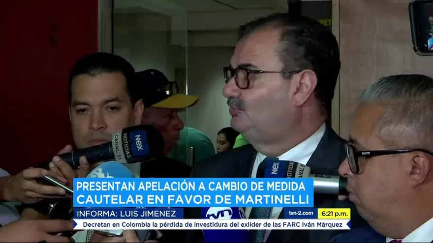 Audiencia de apelación de medica cautelar de Martinelli en caso ‘Pinchazos’