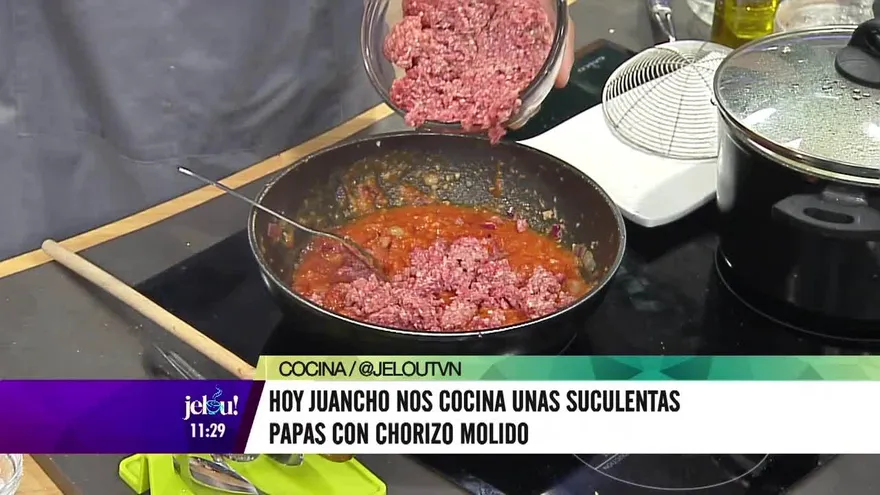 Prepara estas papas con chorizo como Juan y Charls Lattan