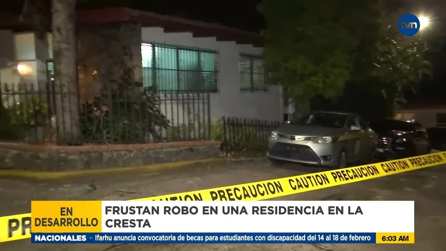 Frustran robo en una vivienda en La Cresta