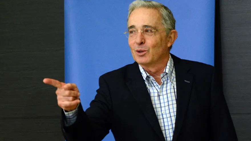 El expresidente y ahora senador de Colombia, Álvaro Uribe Vélez.
