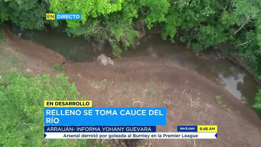 Temor por relleno en cauce del río Cáceres
