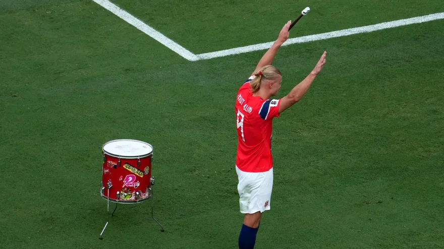 Erling Haaland goleador de la selección de Noruega