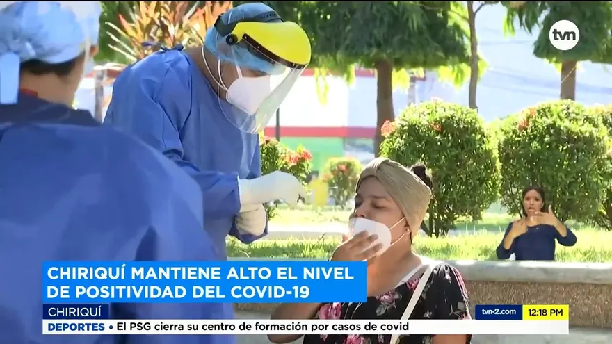 Chiriquí mantiene positividad de casos de COVID-19 en un 15%