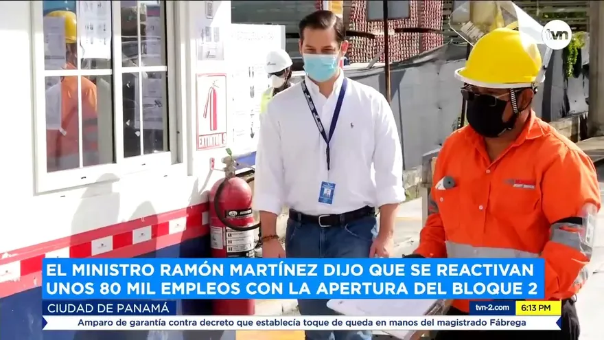 Ministro Martínez dijo que se reactivan unos 80 mil empleos