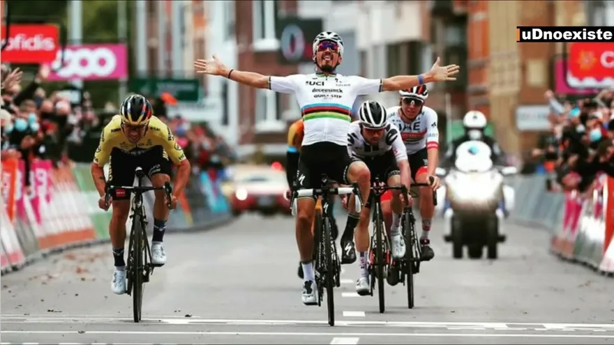 Alaphilippe por celebrar antes de tiempo, perdió en la raya