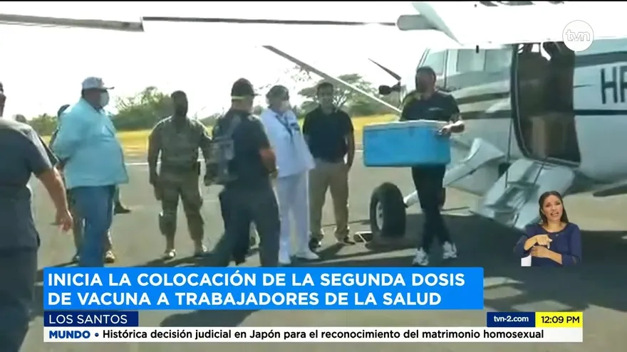 En la región de Azuero distribuyen dosis de vacunas contra la COVID-19