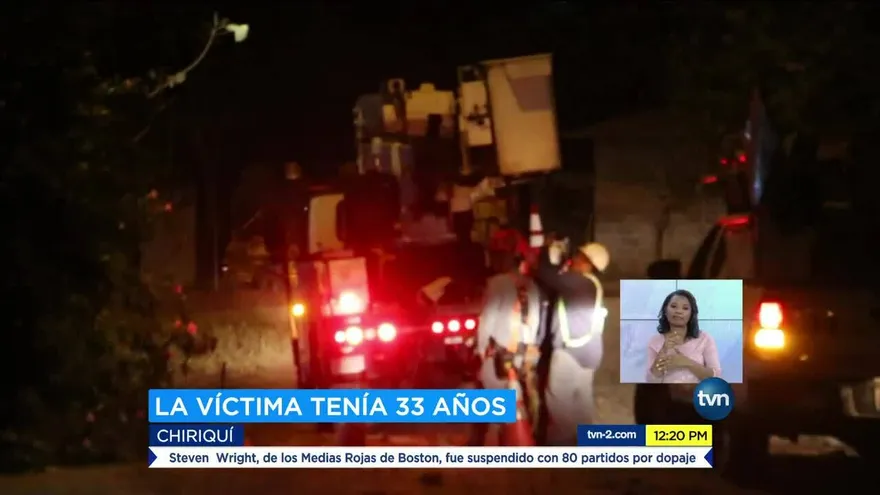 Hombre muere electrocutado en David