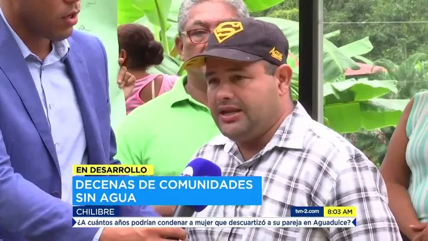 Residentes de comunidades en Chilibre protestan por falta de agua potable