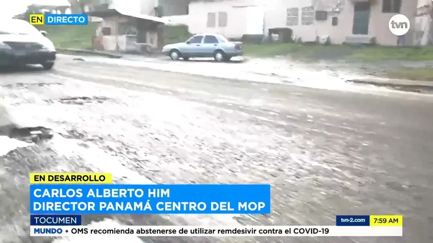 Calles en mal estado afectan a conductores en Tocumen