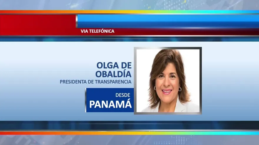 Reacciones de Olga de Obaldía de transparencia Internacional