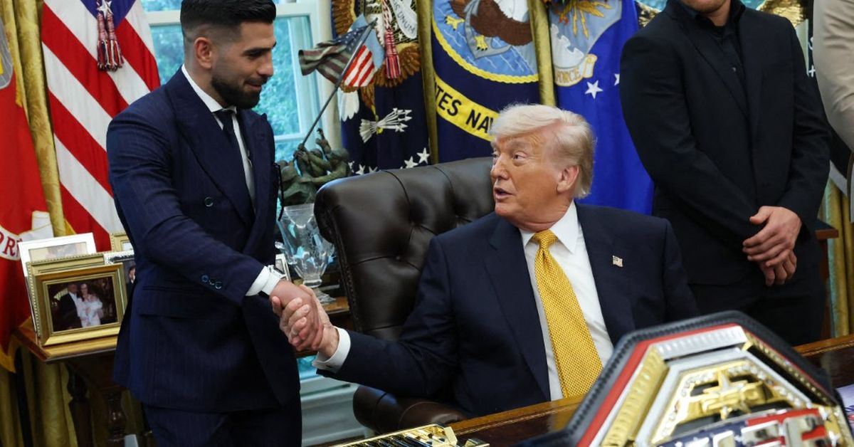 Ilia Topuria| Figura de la UFC se reúne con Donald Trump antes de evento en la Casa Blanca
