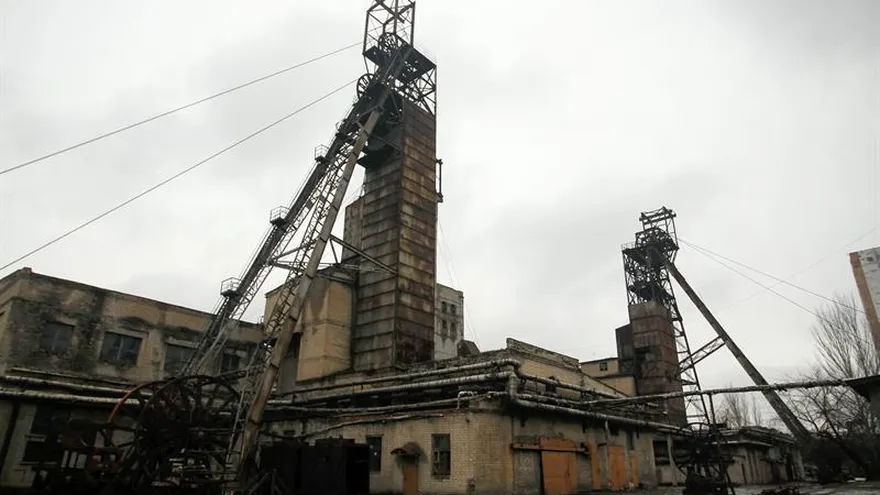 Vista general de la mina de carbón Kalinina, en Donetsk, Ucrania.
