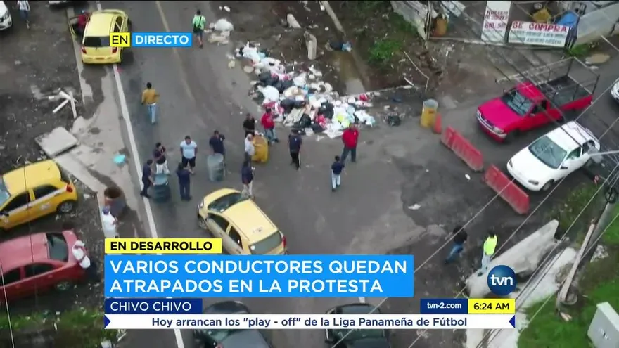 Residentes en Chivo Chivo protestan por mal estado de las calles