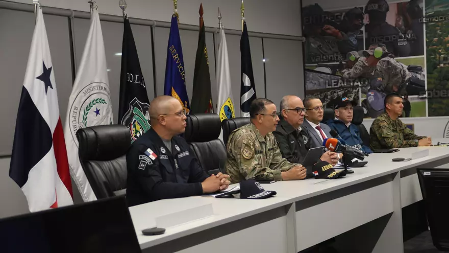 Conferencia de prensa sobre la operación Omega, en la provincia de Bocas del Toro: 376 detenidos.
