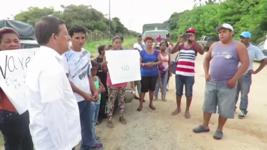 Protesta en Juan Hombrón