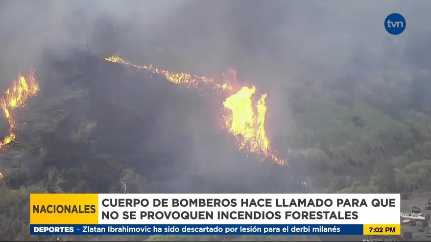 Bomberos hacen un llamado para que las personas no provoquen incendios