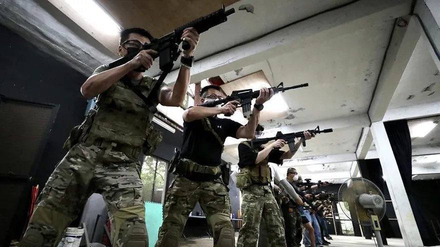 Taiwán entrena a su ejercito.