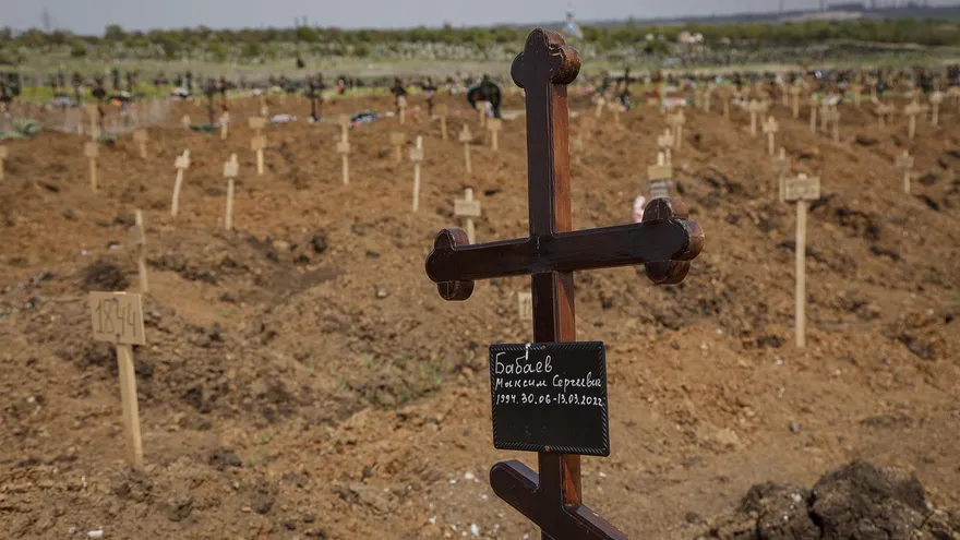 Un cementerio en Ucrania