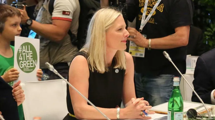 La ministra de Medio Ambiente de Canadá, Catherine McKenna.