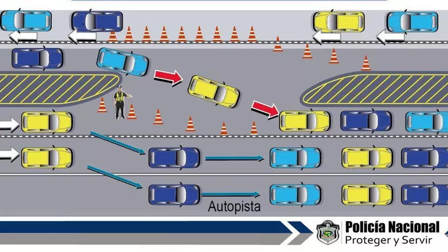 Ya ha iniciado el operativo de inversión de carriles para el retorno a la ciudad de Panamá. El mismo se extenderá hasta las 6:00pm.