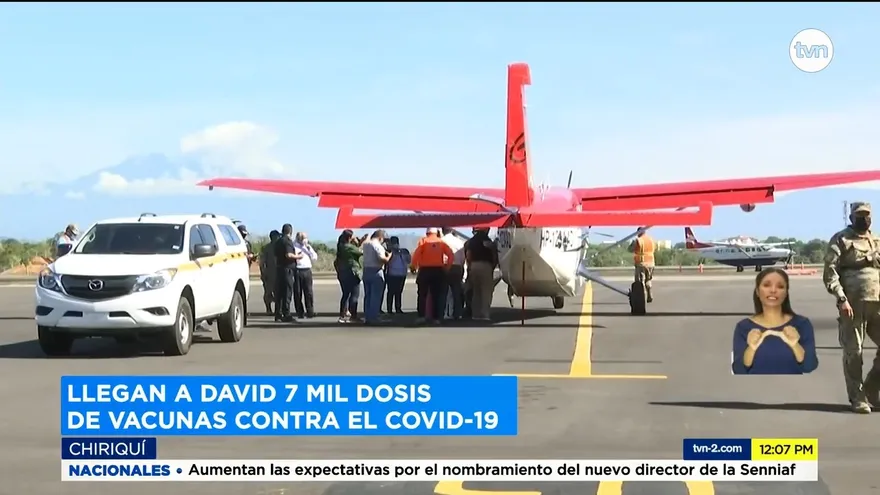 Chiriquí recibe más dosis de vacunas contra la Covid