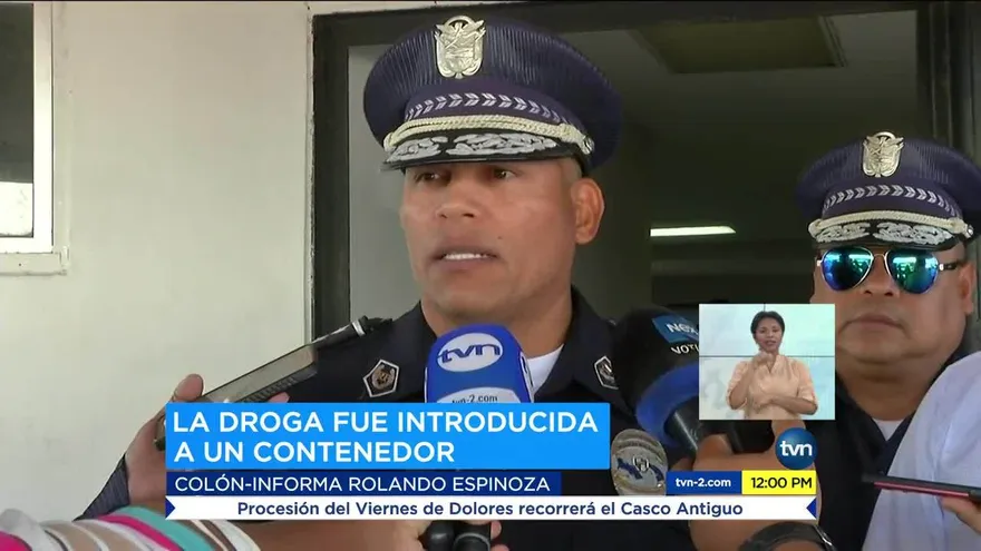 Incautan droga en Colón