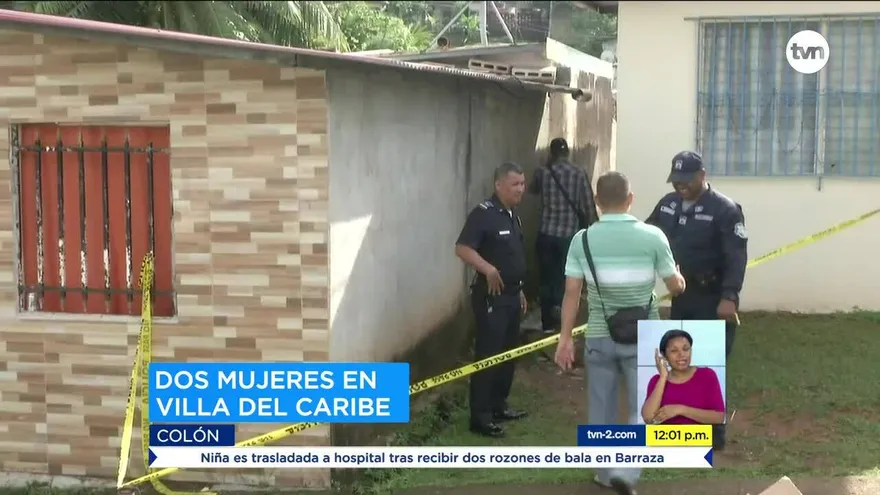 Encuentran a dos mujeres muertas en Colón