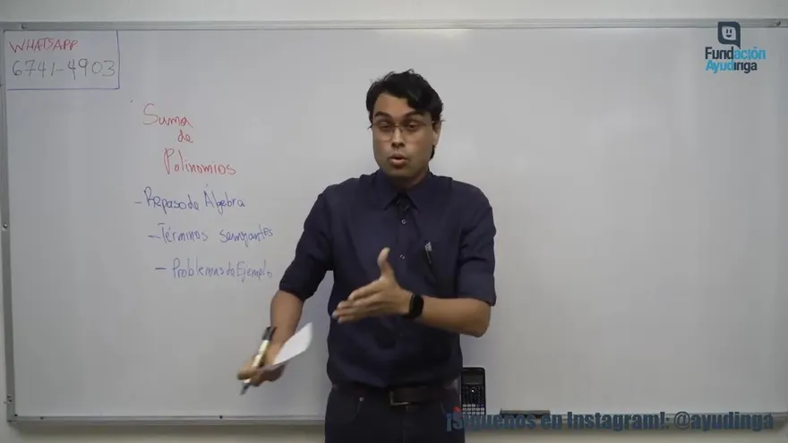 Ayudinga (Matemáticas 8°) - Suma de Polinomios Lunes 16 de marzo