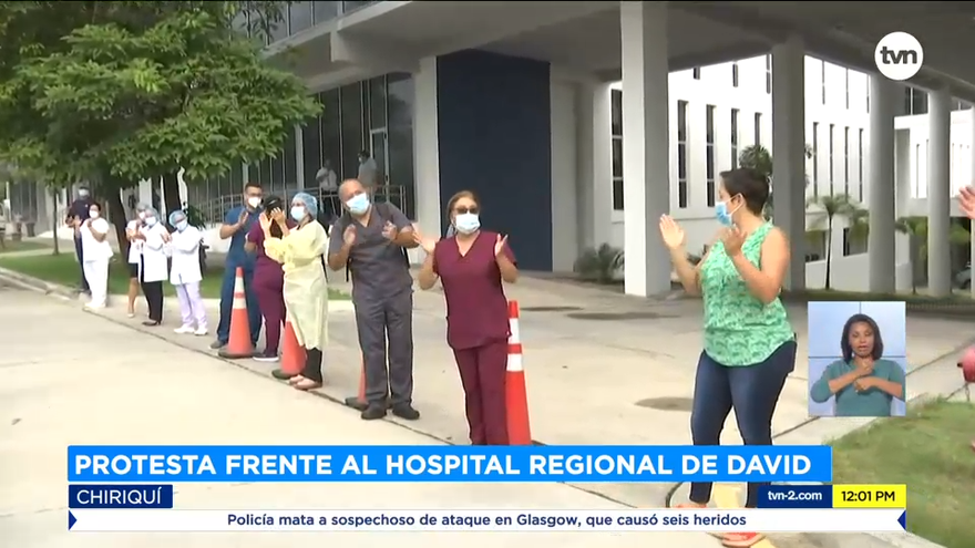 Personal médico del Hospital Regional Rafael Hernández, protestan por falta de recursos