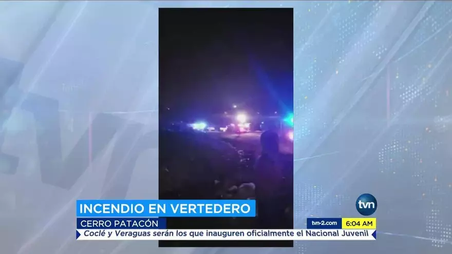 Controlan incendio en el vertedero de Cerro Patacón