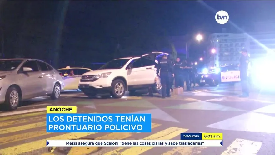 Detienen a siete personas con armas de fuego en un vehículo