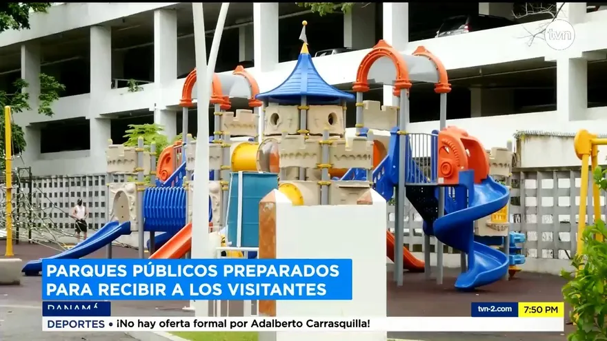 Parques públicos están preparados para recibir visitantes
