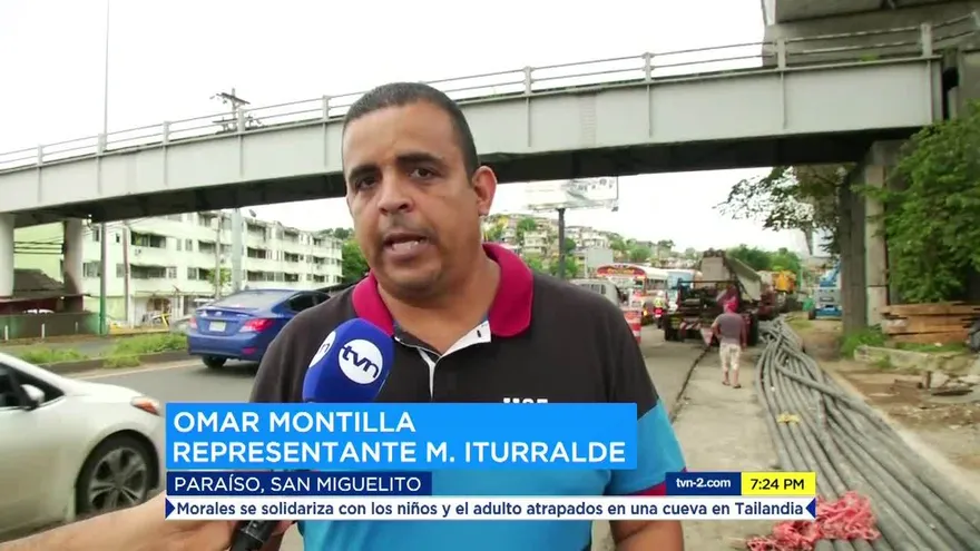 Grúa choca contra puente de Paraíso, San Miguelito