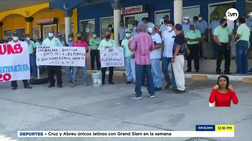 Taxistas en Veraguas protestan contra plataformas digitales
