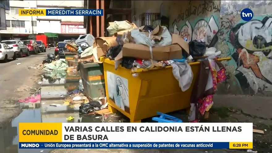 Varias calles de Calidonia se desbordan en basura